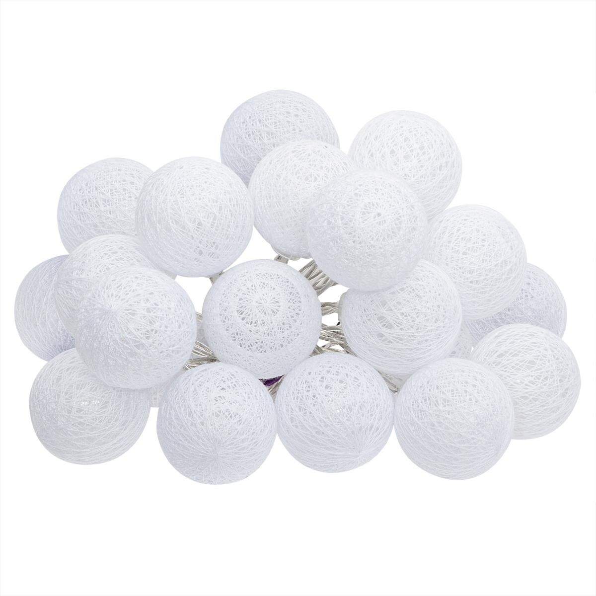 LED garland mains White, L.435 cm