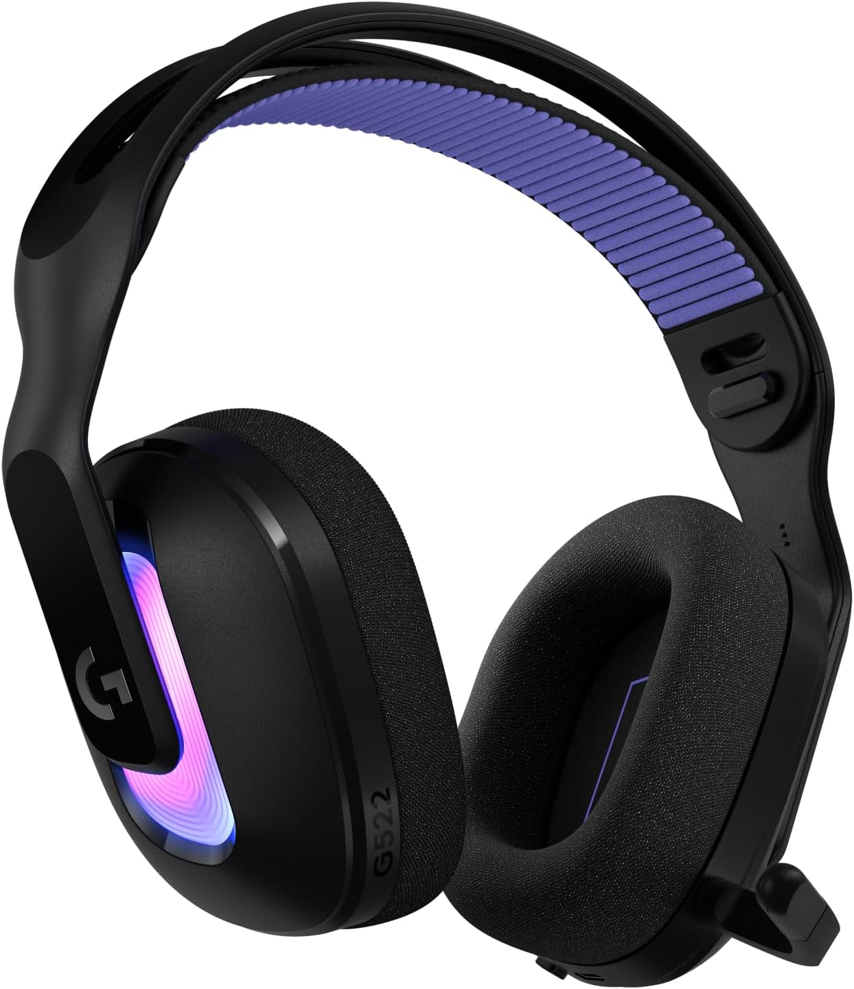 Logitech G522 Lightspeed Wireless Gaming Headset, Full-Band Mic, Advanced Audio, Tri-Connect (Lightspeed, Bluetooth, USB A to C), LIGHTSYNC RGB, for PC & Nintendo Switch/Switch 2 – Black