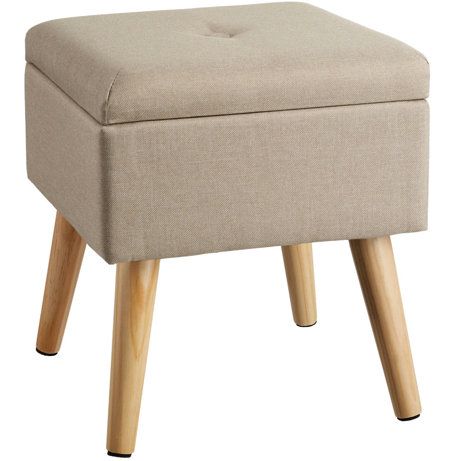 - Banc Tabouret Coffre de rangement Rembourré sable