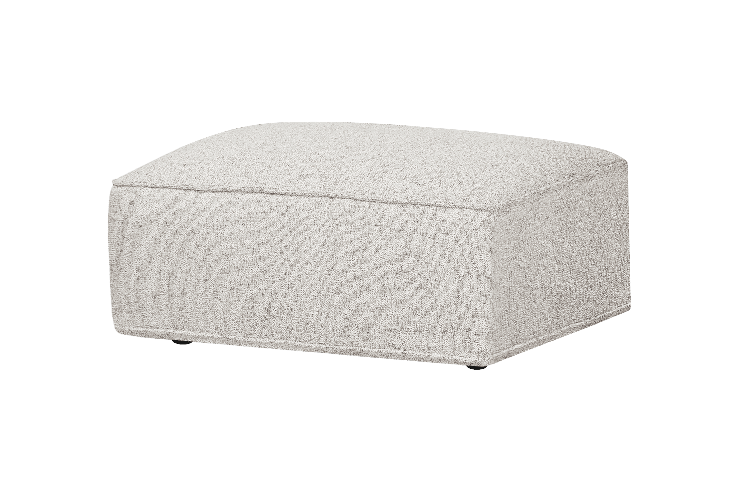noo.ma Lobi Ottoman - Clay Grey Mélange, 102 x 72 x 44 cm