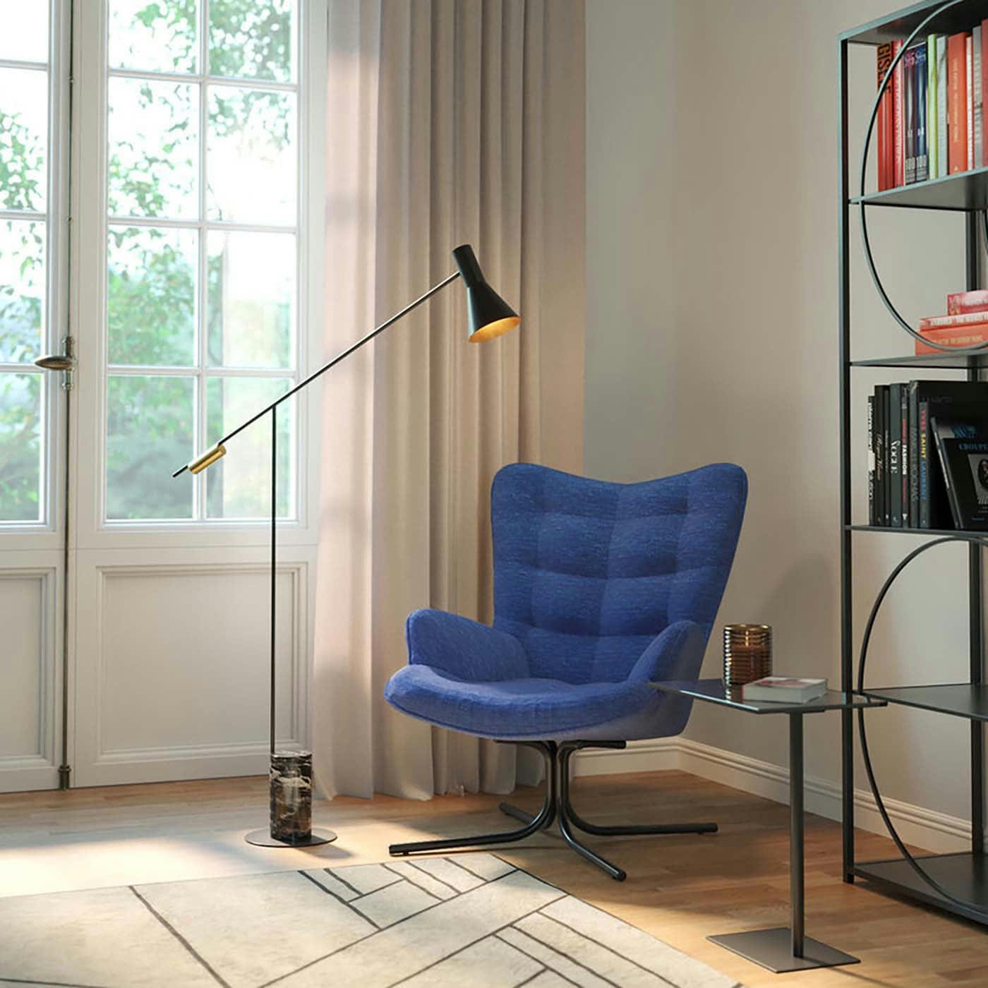 OSCAR - Fauteuil pivotant Oscar bleu Kare Design