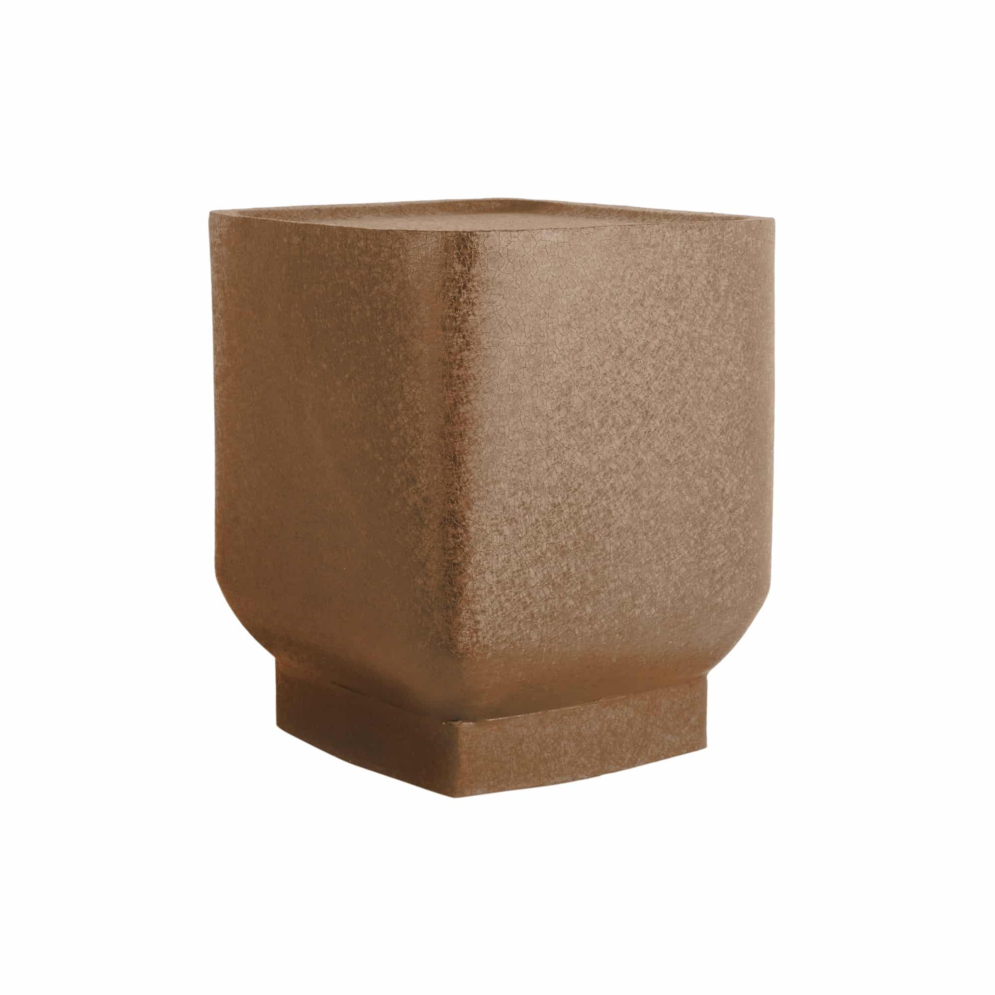 Leitmotiv bijzettafel Boaz Cuadro - bruin - 37x37x40cm