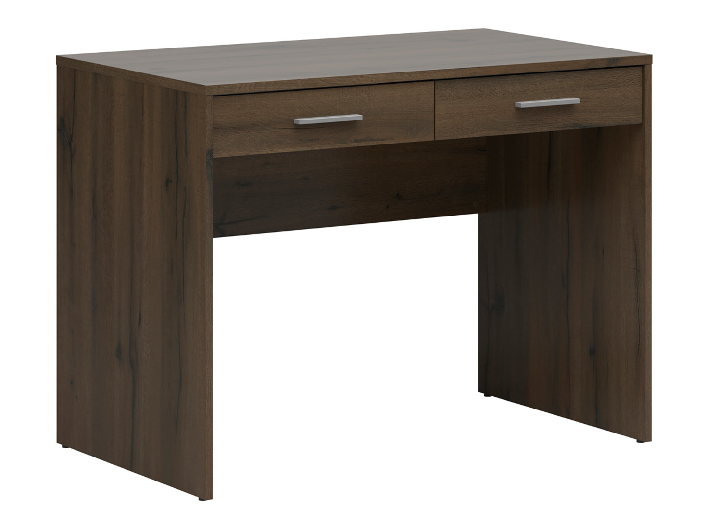 Biurko Nepo Plus 100 cm z 2 szufladami dąb noble