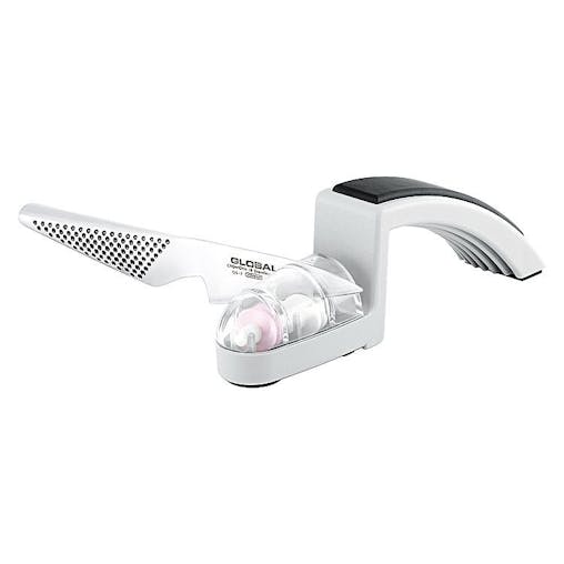 New Global Teikoku 5Pc Knife Block Set Minosharp Knife Sharpener Japanese Knives