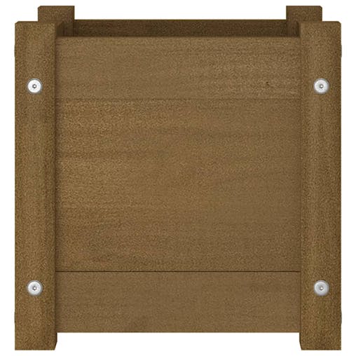NNEVL Garden Planter Honey Brown 31x31x31 cm Solid Pinewood