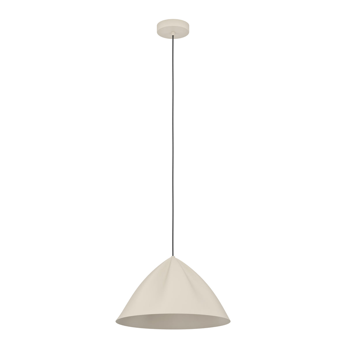 EGLO hanglamp Podere - e27 - ø 42,5 cm - zand - staal