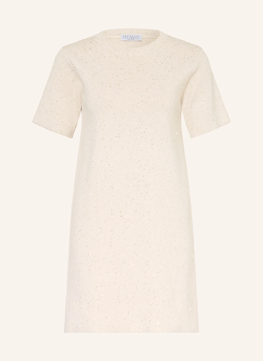 BRUNELLO CUCINELLI Strickkleid mit Pailletten