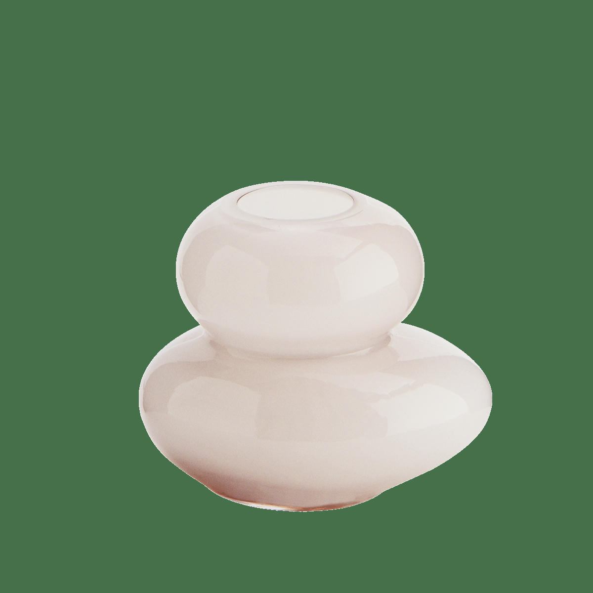 - Vase rond en verre violet clair D10cm