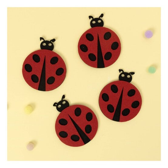 Felt Ladybirds 4 Pack