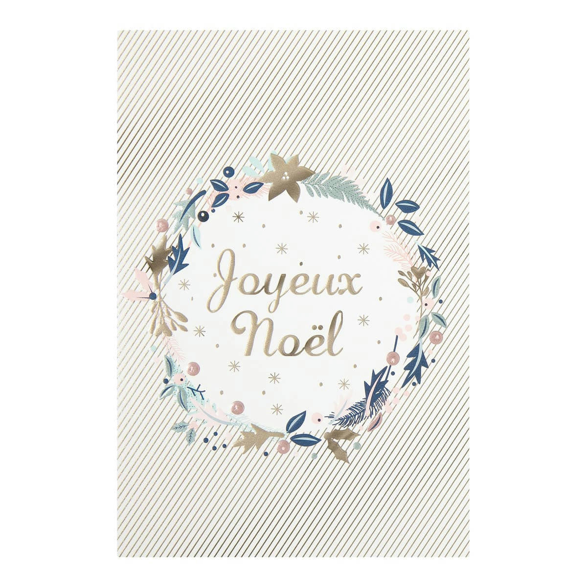 - Carte De Vœux Céleste Couronne Joyeux Noël