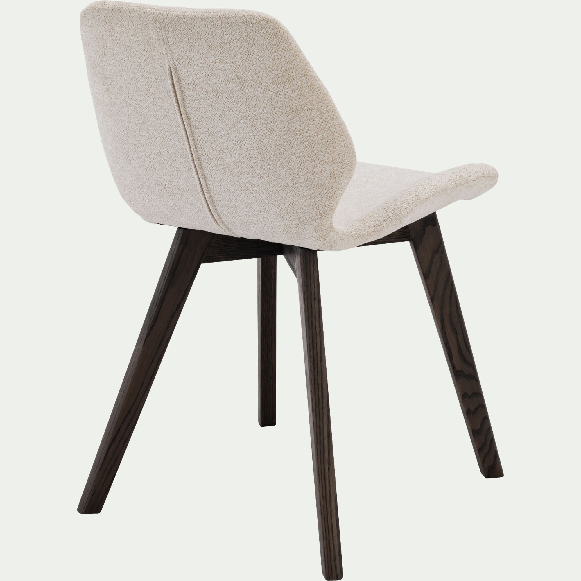 AFONSO - Chaise en tissu sans accoudoirs - beige