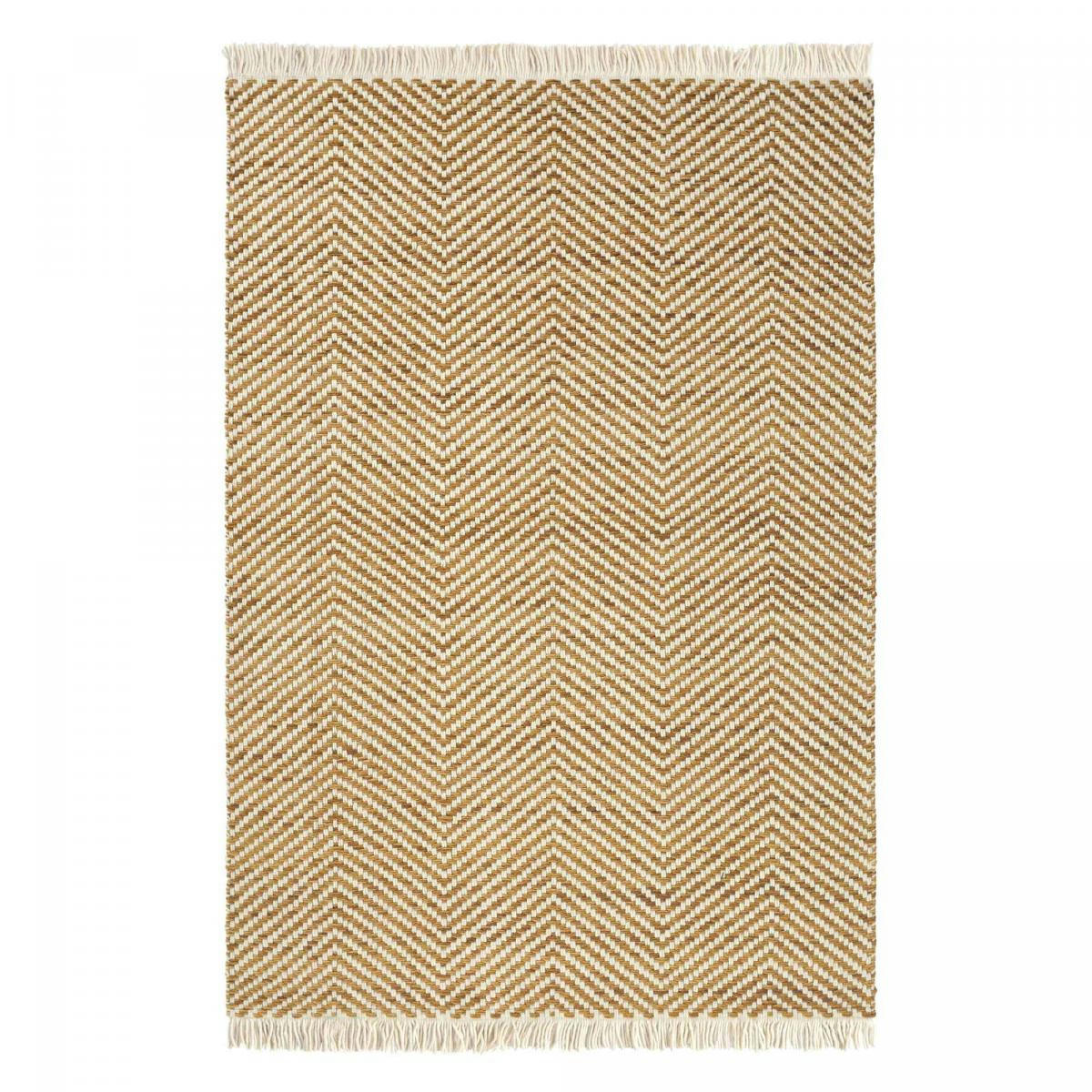 TWILL KM BCA 1A2T - Tapis kilim marron 140x200