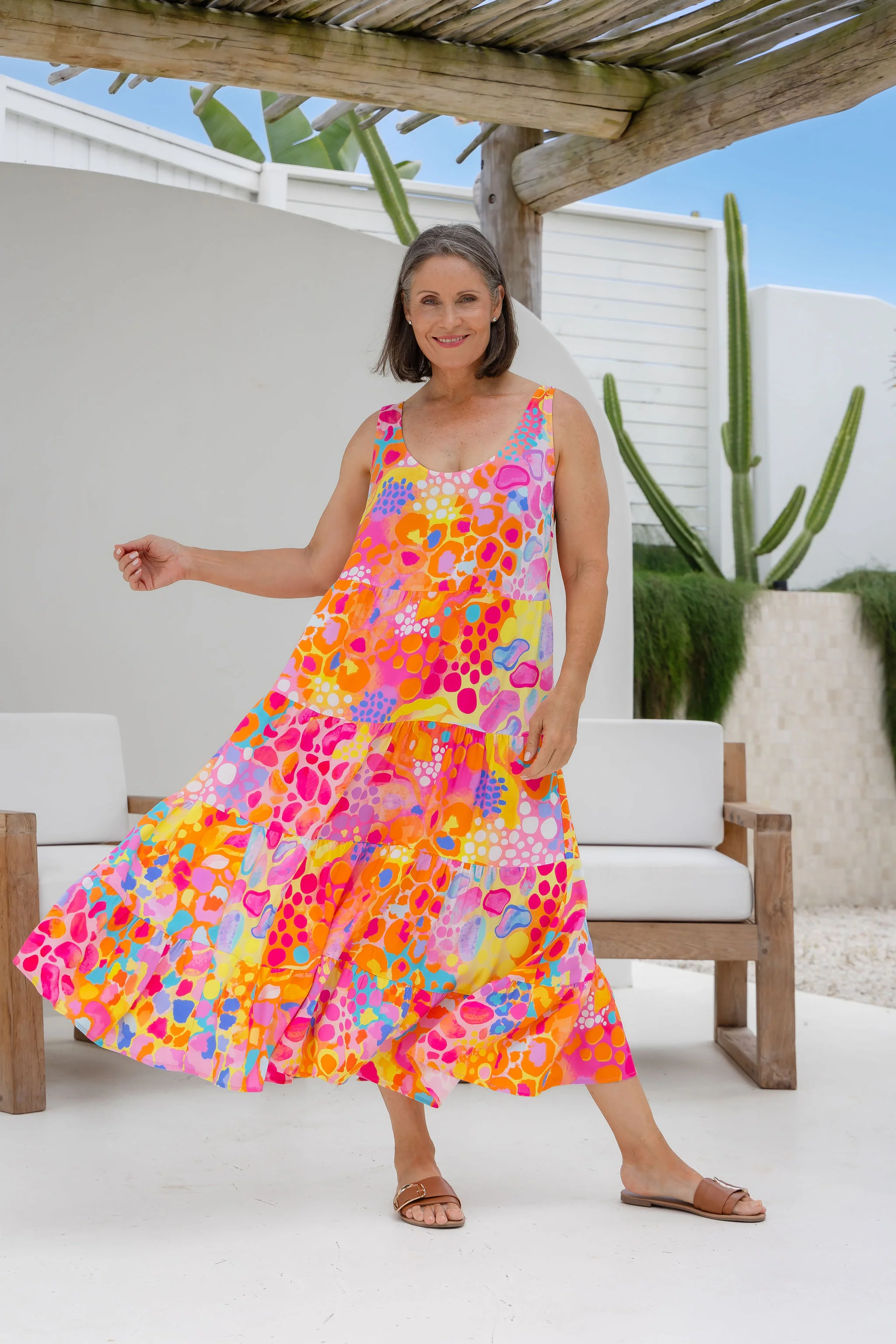 Ronnie Dress in Tequila Sunrise by Kasey Rainbow