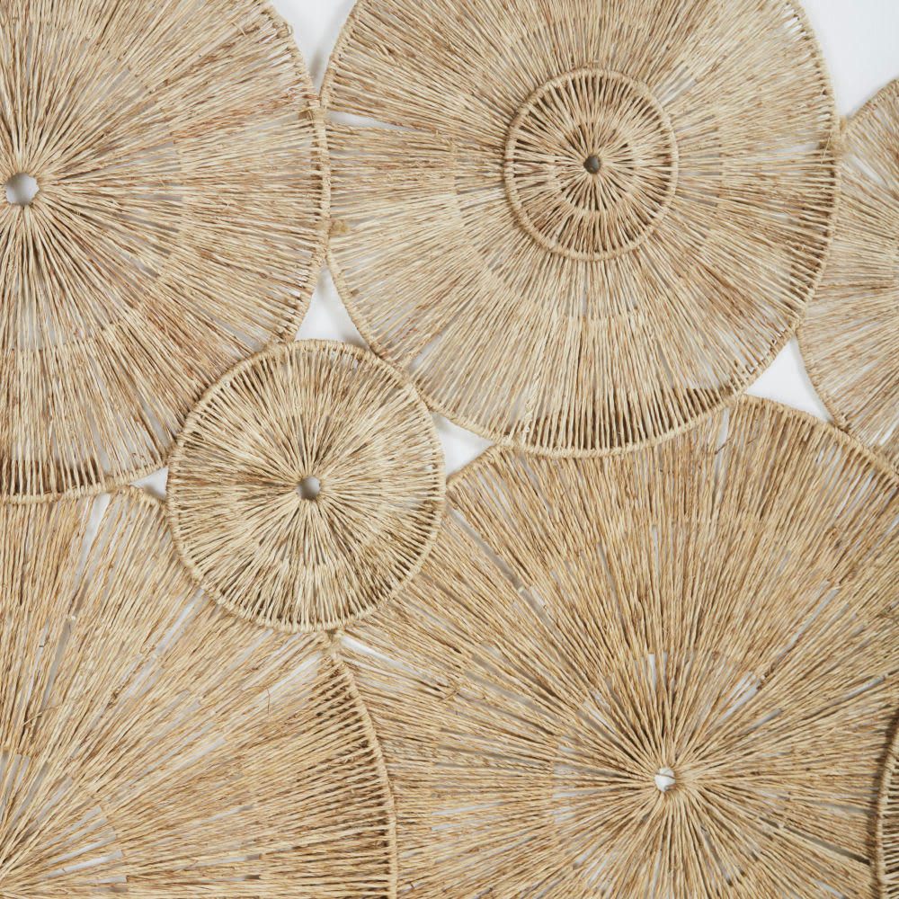 VERA - Déco murale en jute beige et marron 142x145