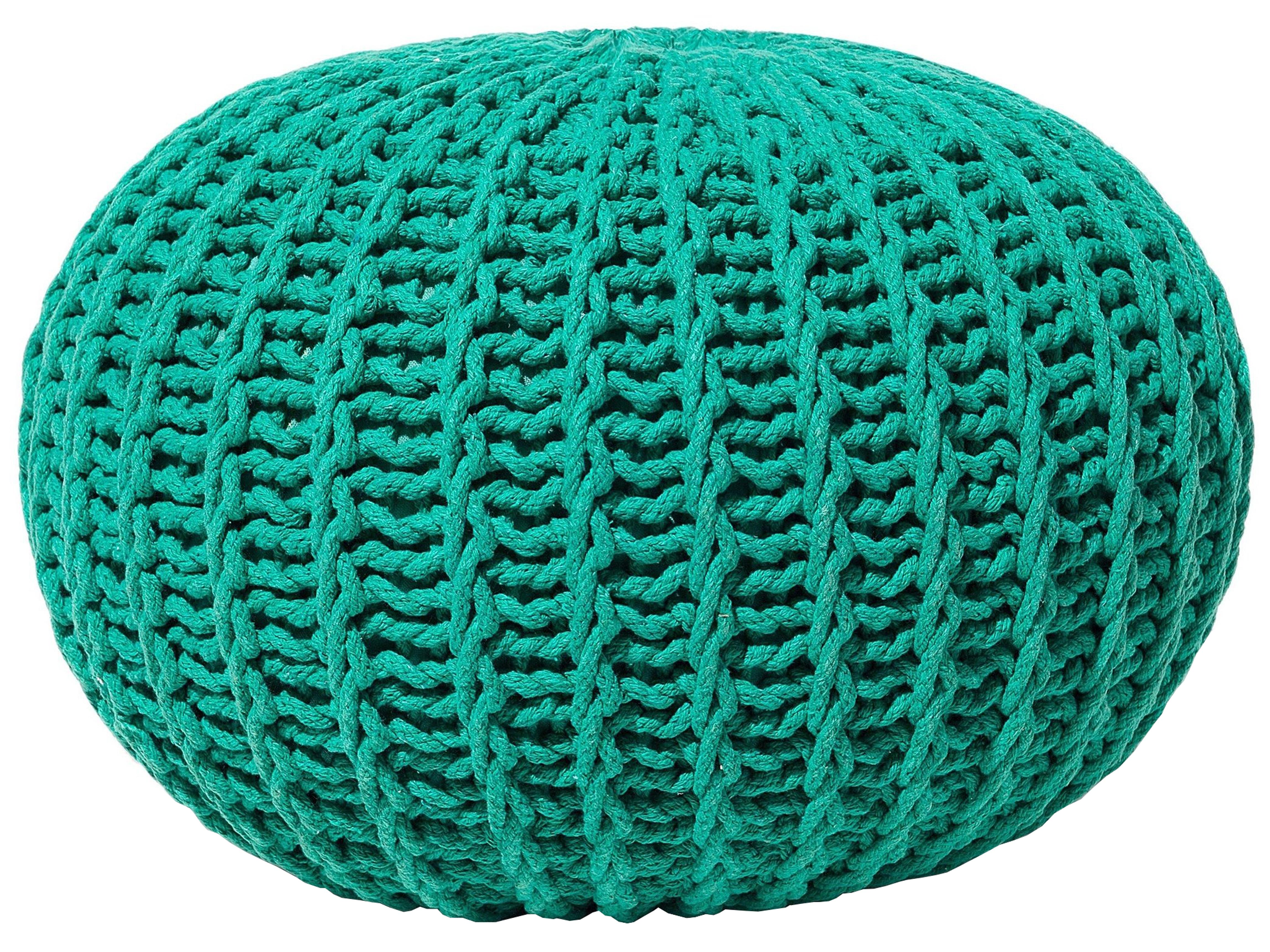 Pouffe CONRAD Cotton Emerald Green