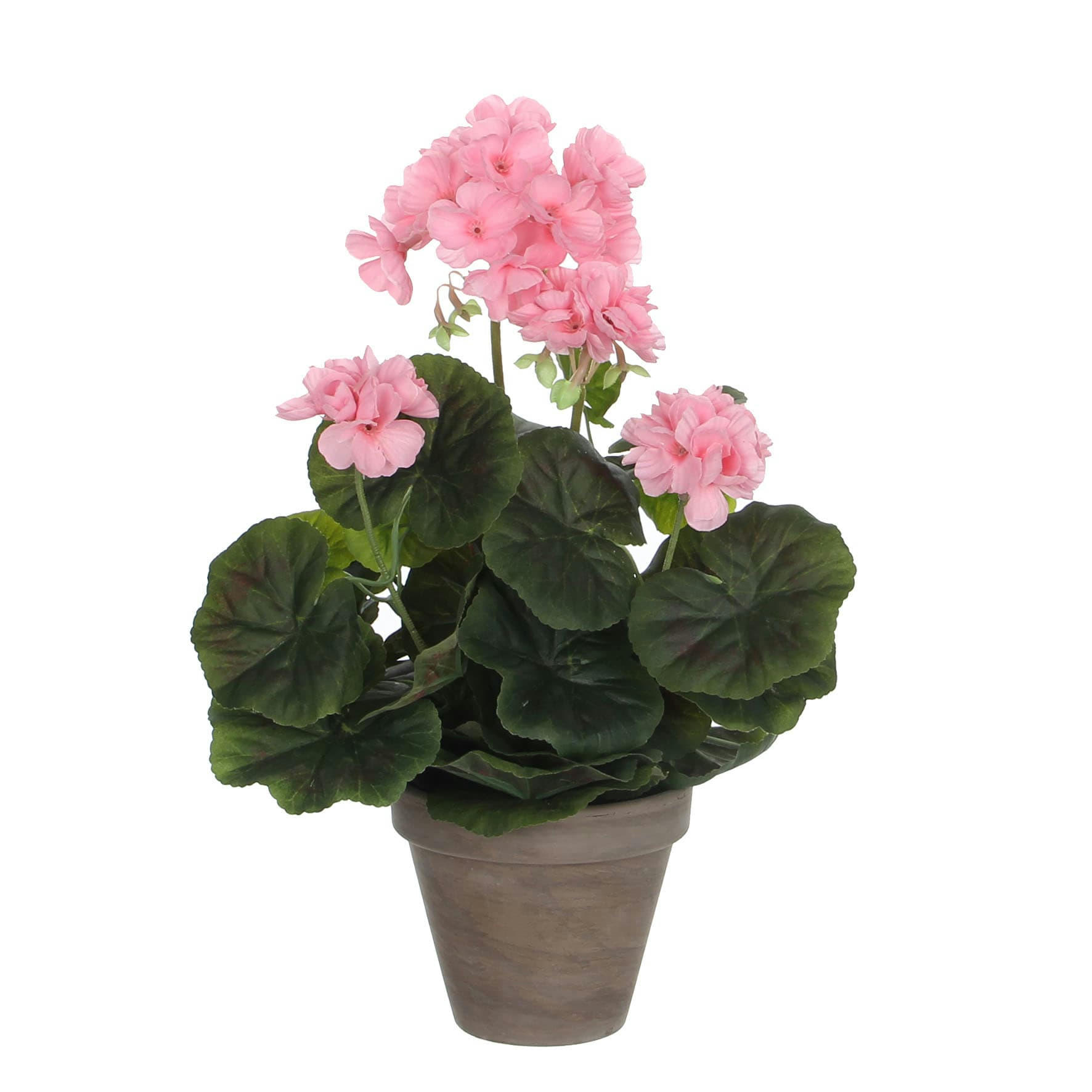 - Géranium artificielle rose en pot H34