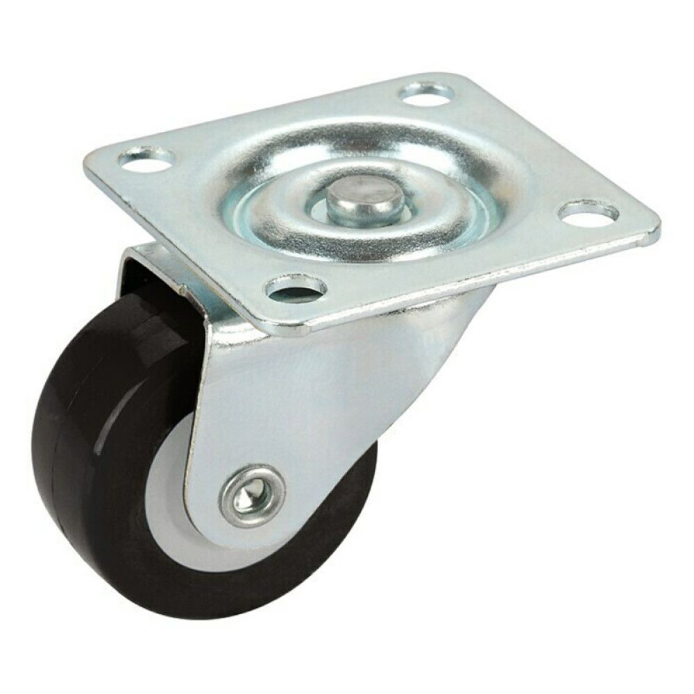 STYREHJUL PLATE 30X14MM SVART