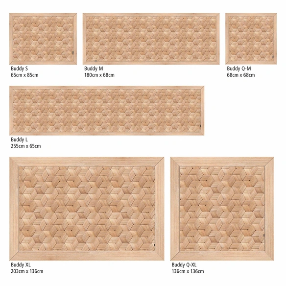 Vinyl Teppich »Nio«, BxL:136 cm x 136 cm, braun