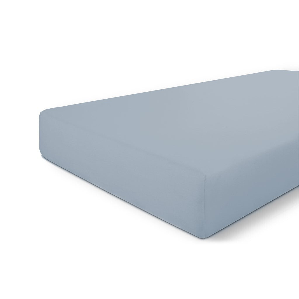 Byrklund - Hoeslaken Katoen - 90x220 cm - Blauw