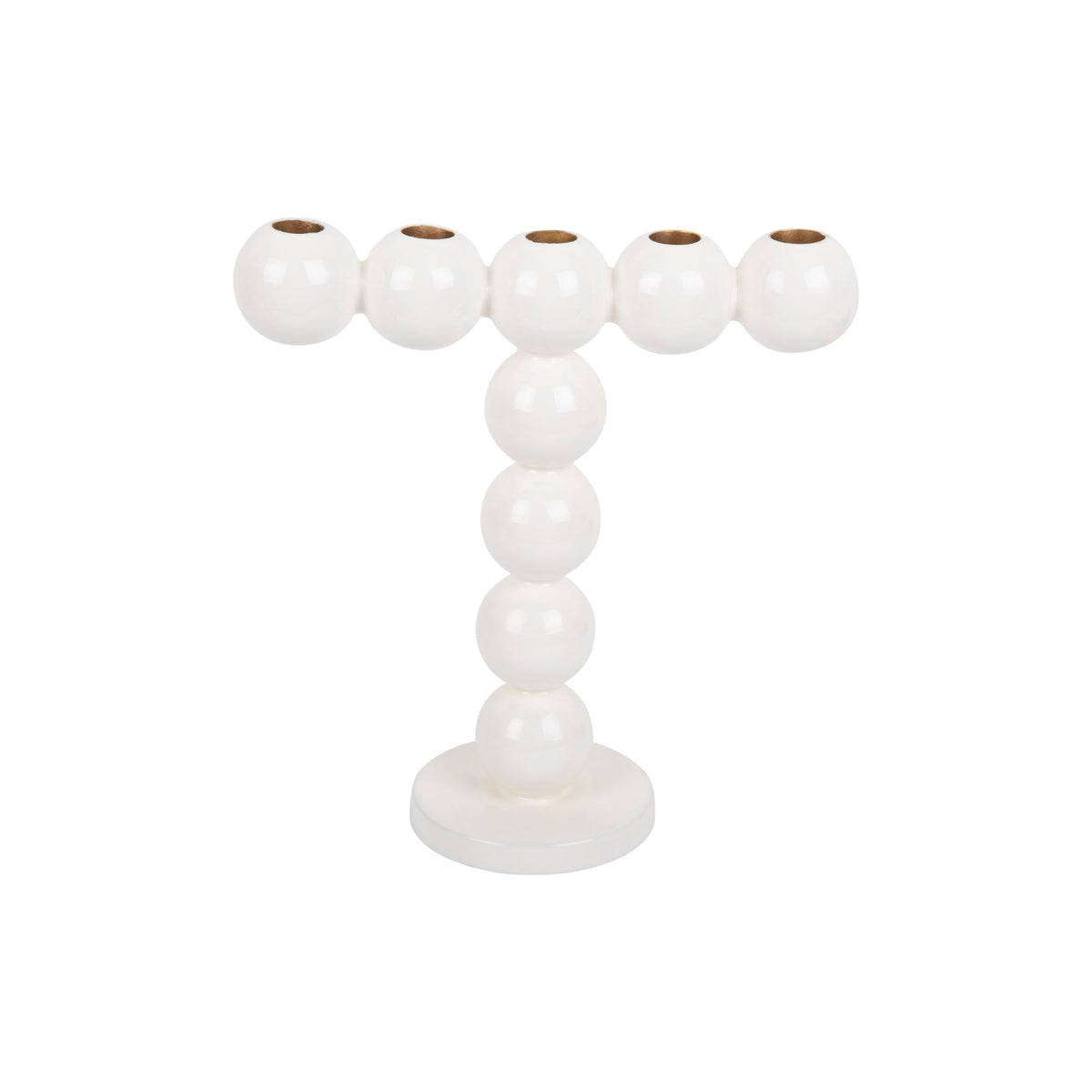 Present Time kandelaar Bubbles High - wit - 25.5x10.5x26.5cm