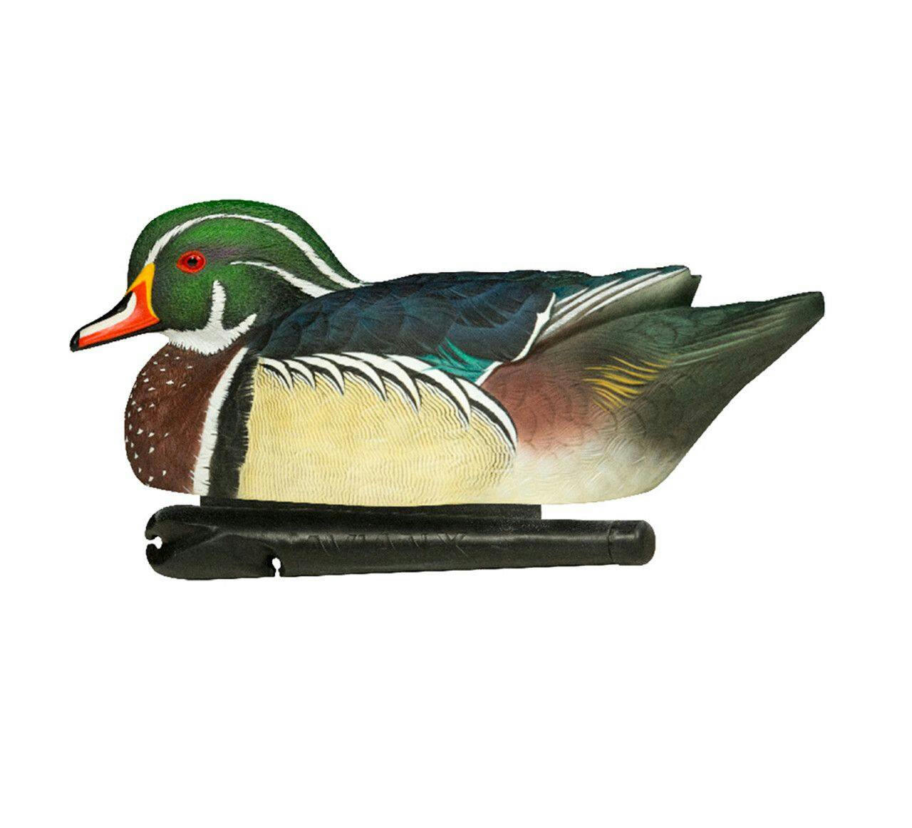 Avian X Topflight Wooden Hunting Duck Decoys, 12.5-in, 6-pc