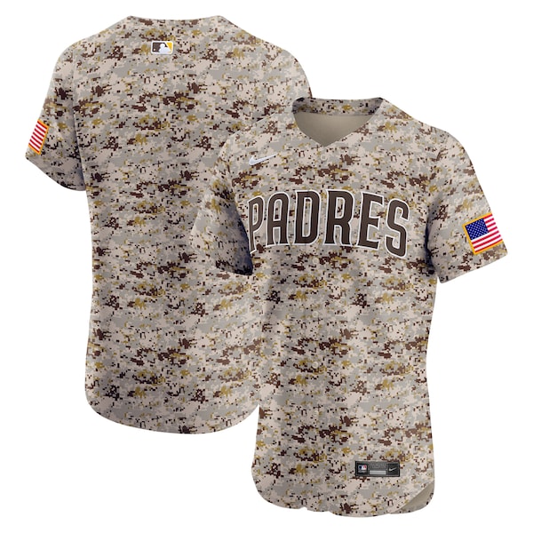 San Diego Padres Nike Alternate 2  Elite Jersey - Camo/Brown/White