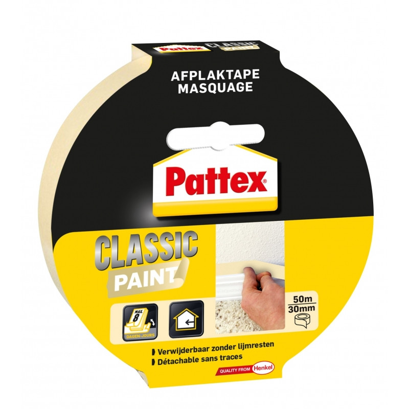 Ruban de masquage Classic Paint 50 m x 30 mm PATTEX