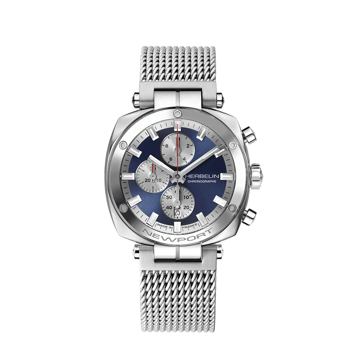NEWPORT – HÉRITAGE CHRONOGRAPHE – MAILLE MILANAISE