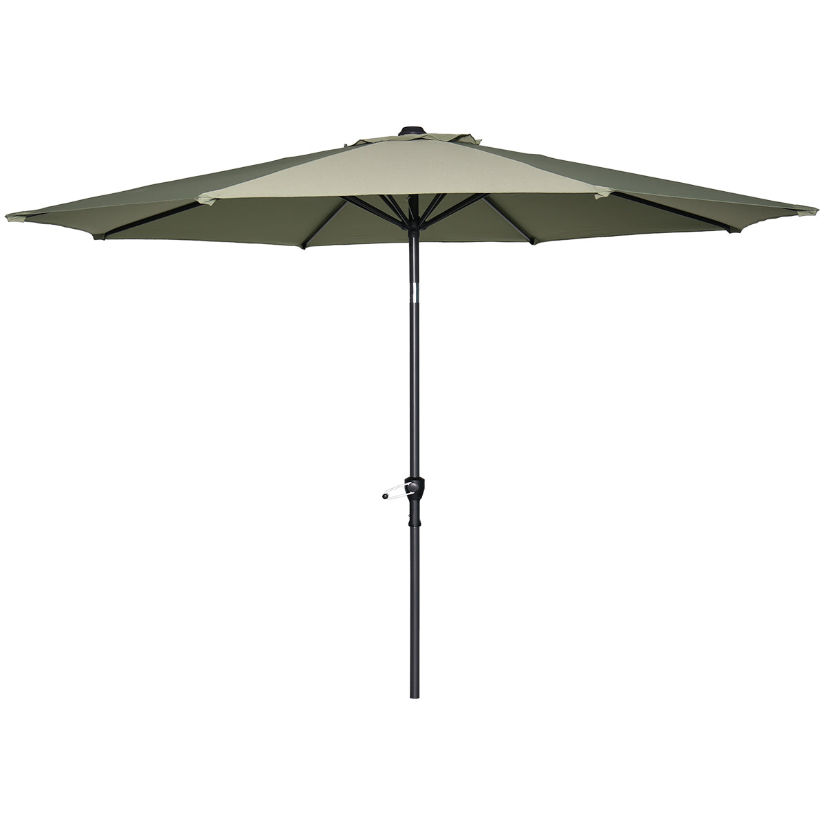 Lotus parasol - Ø300 cm - carbon black - olijf