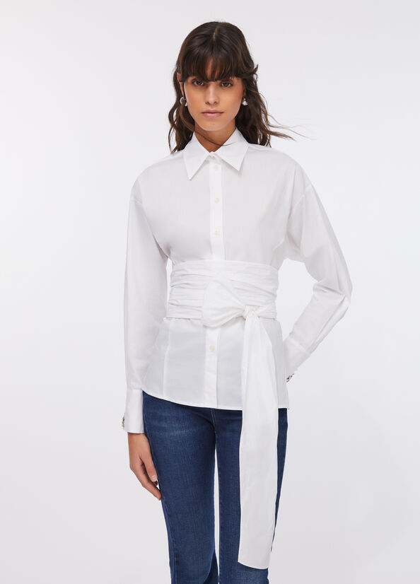 Camicia con ricami gioiello