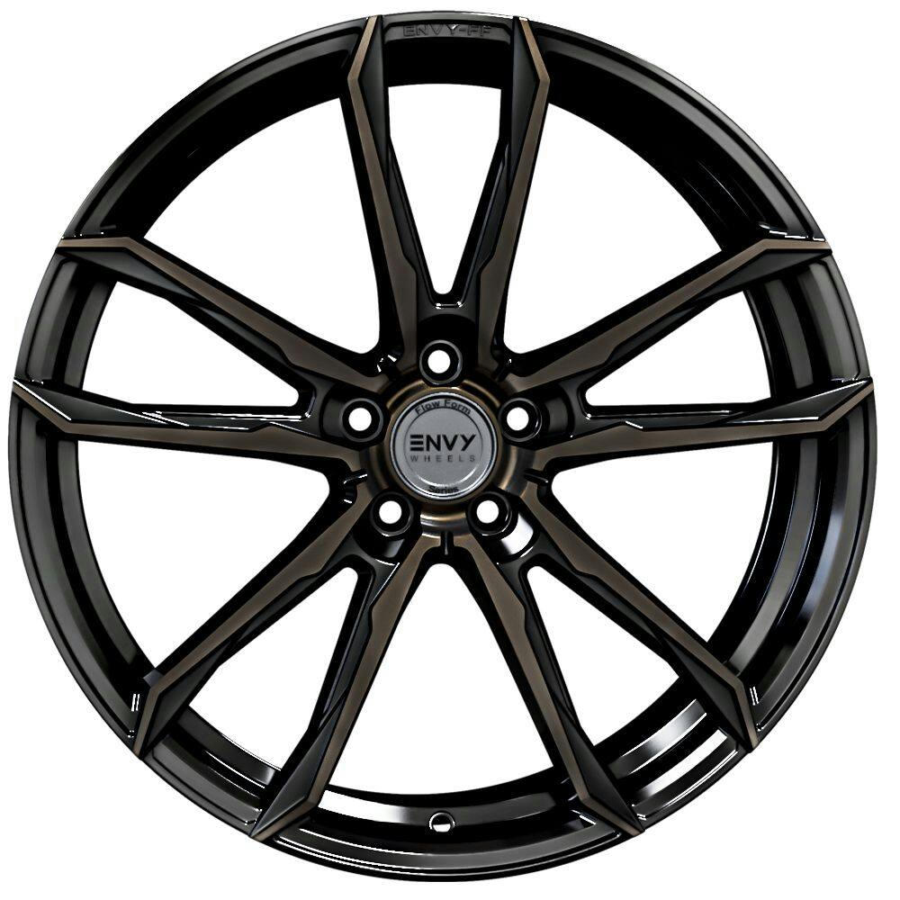 Envy FF-1 Alloy Wheel, Gloss Black with Machined Face