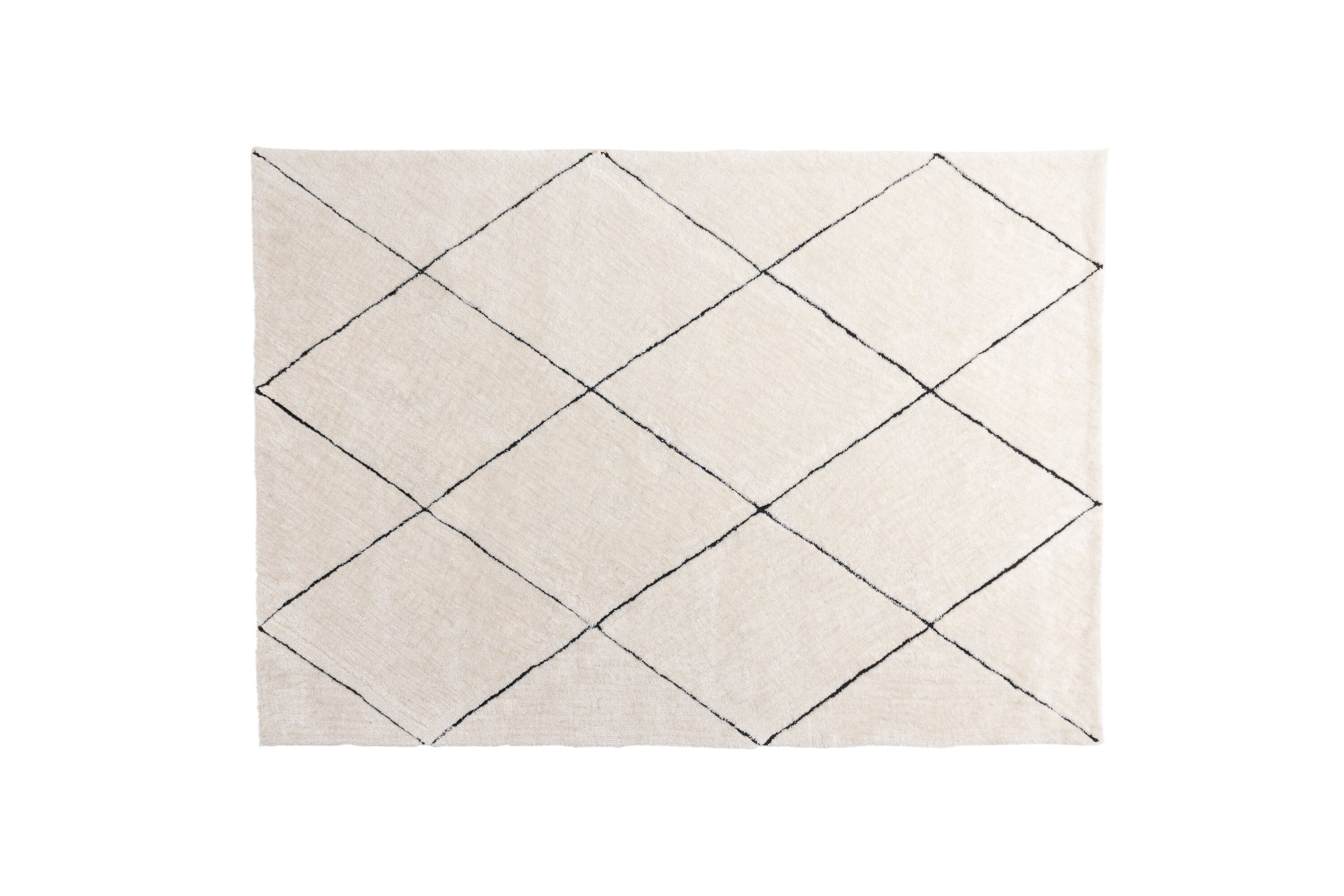 Rebellenclub Vloerkleed Varkaus - zwart/wit - 230 x 160 cm