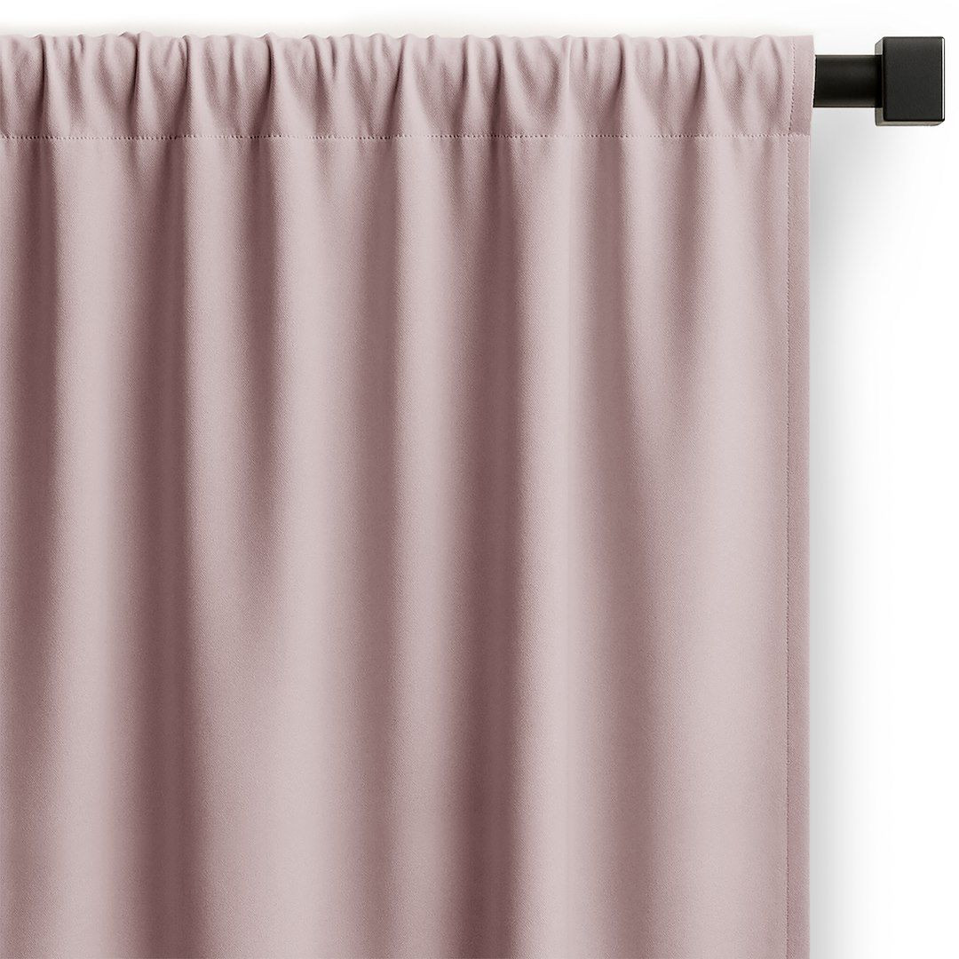 Zasłona gotowa CARLI na taśmie gładka 140x270 pudrowy róż salon Restilo