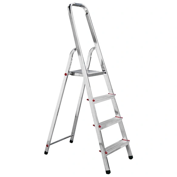 Stufen-Stehleiter »CORDA«, 4 Sprossen, Aluminium