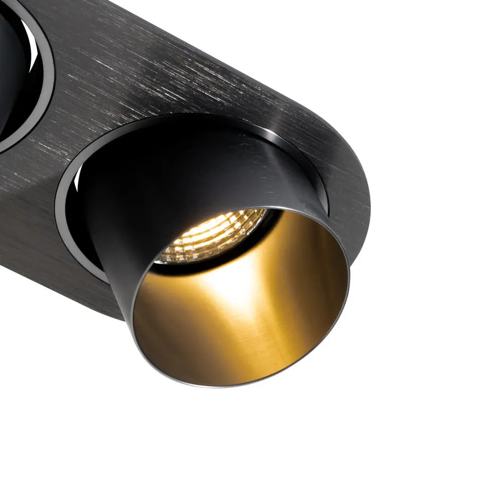 Qazqa inbouwspot installa grijs gu10