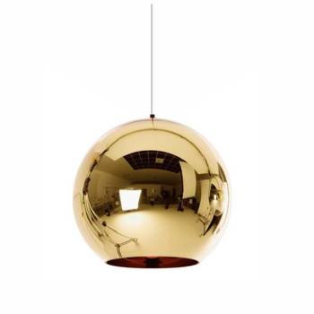 LAMPA WISZĄCA 40cm MIRROR GLOW - L złota SZKLANA