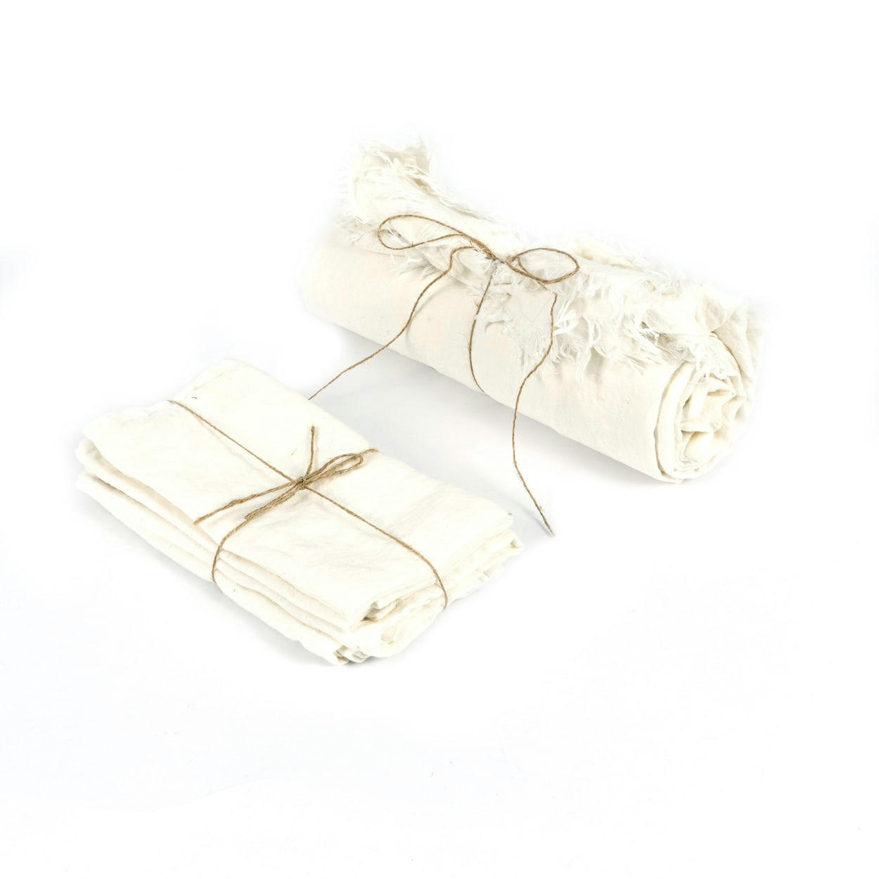 LINEN - Nappe en lin blanc 150x250