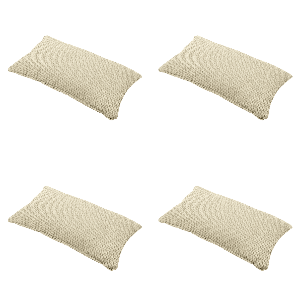 Madison sierkussen Richmond - beige - 30x50x10cm - set van 4