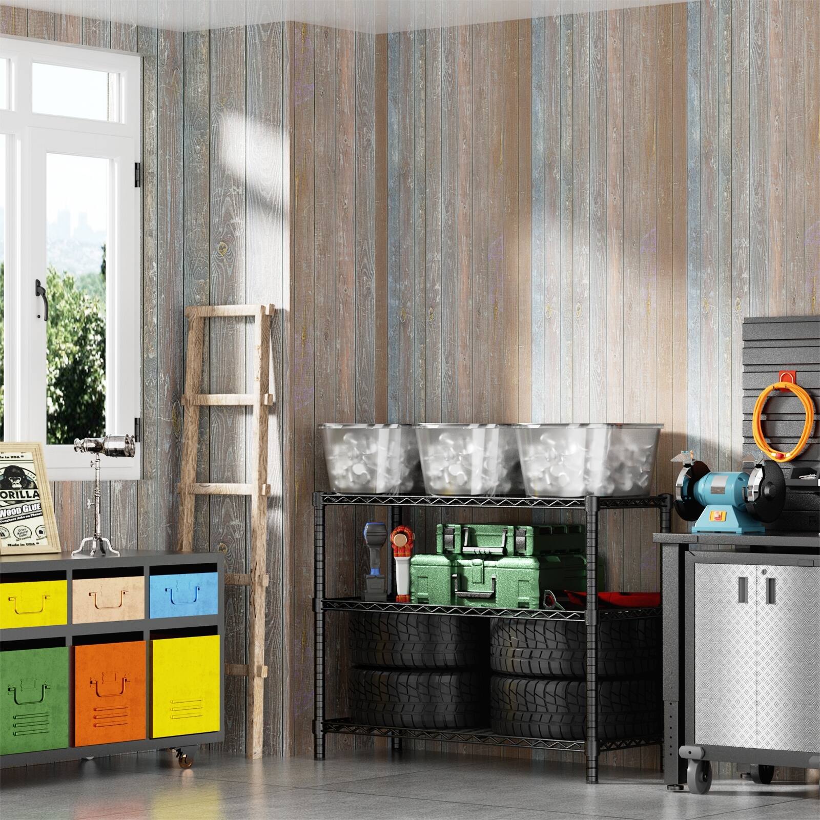 Versatile Heavy-Duty Wire Shelf for Various Spaces, Enhancing Storage Capacity