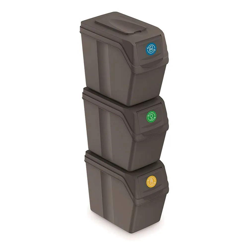 Prosperplast Recycling Bins 60L 3 units