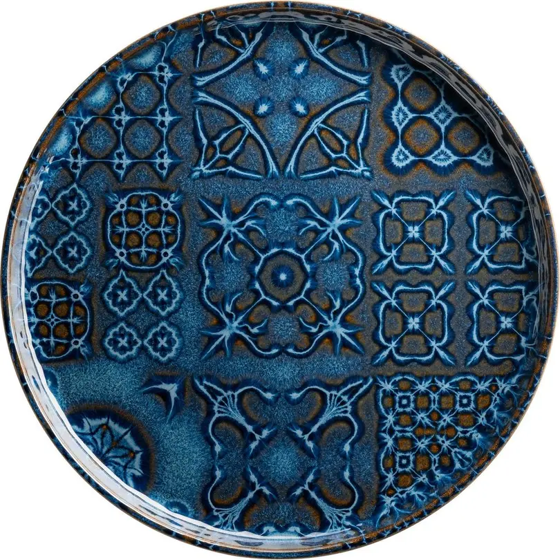 Flacher Teller 4er-Set Tiles UNO