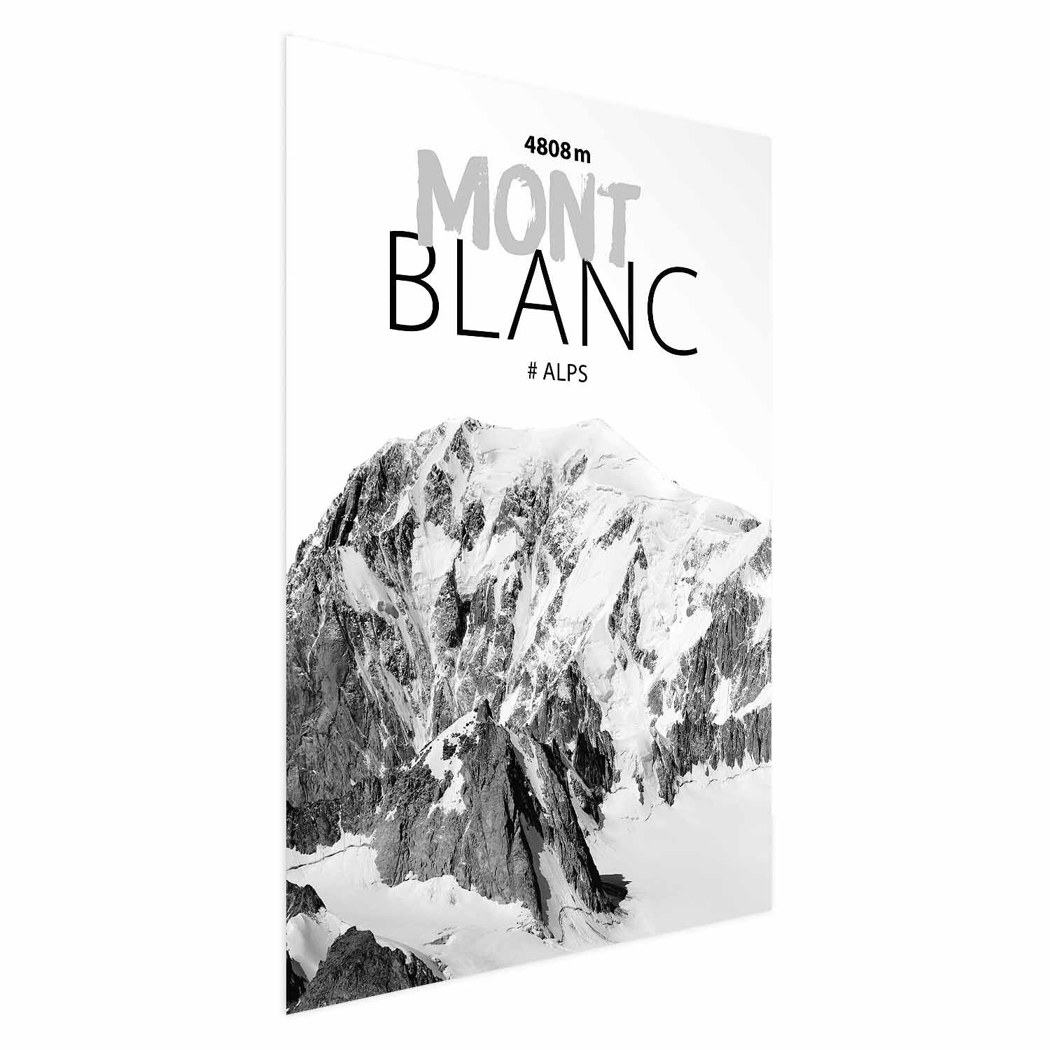 Plakat Mont Blanc 21x30 cm