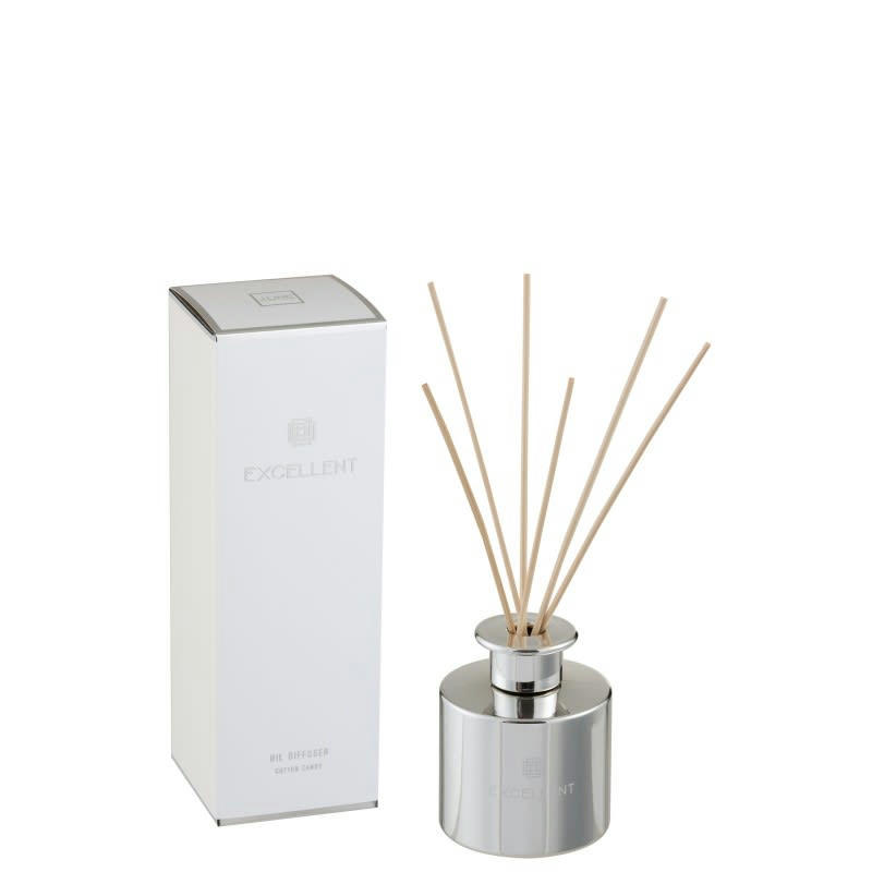 EXCELLENT - Huile parfumée cotton candy argent 150ml