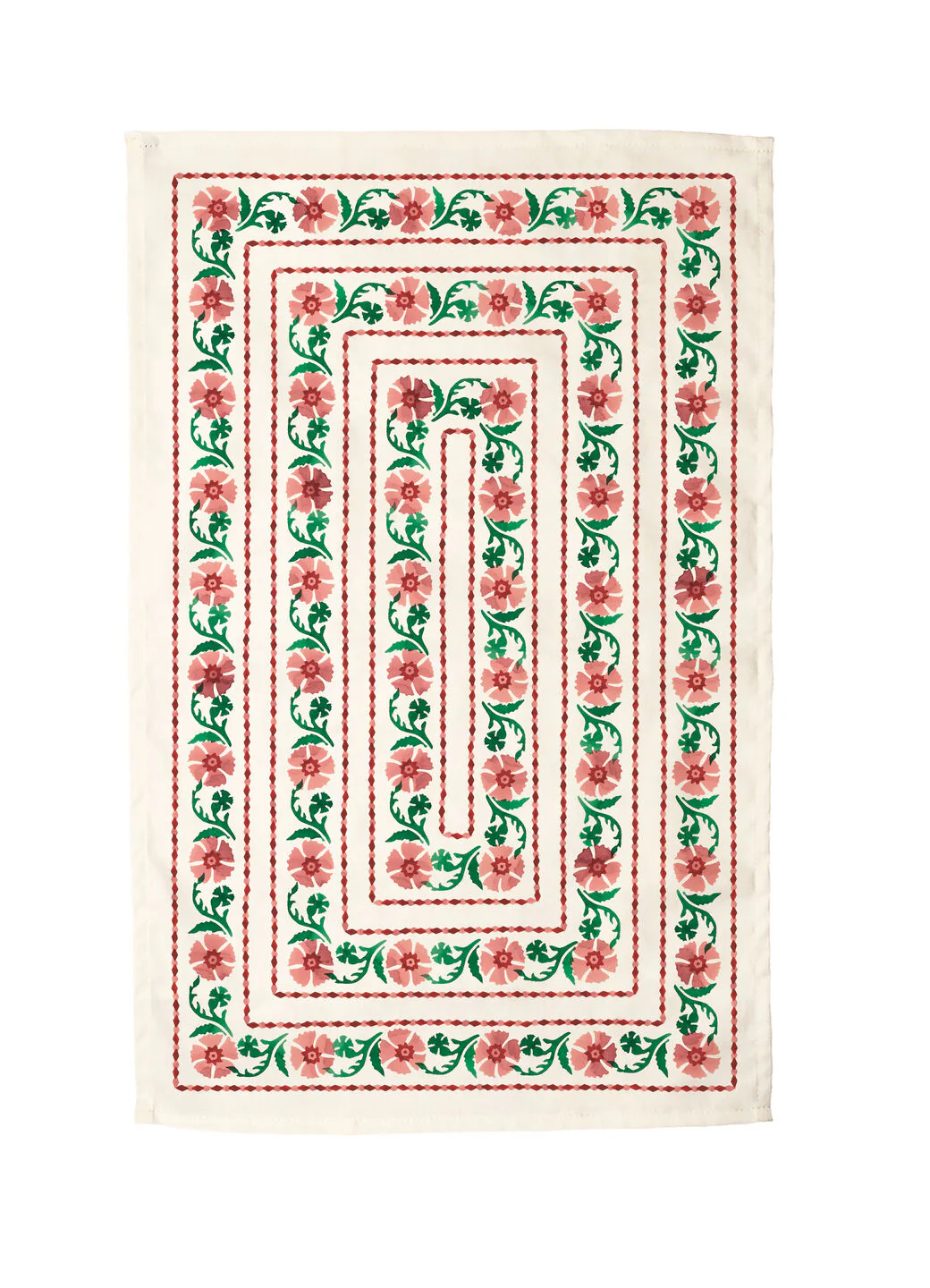 Pink Carnation Tea Towel