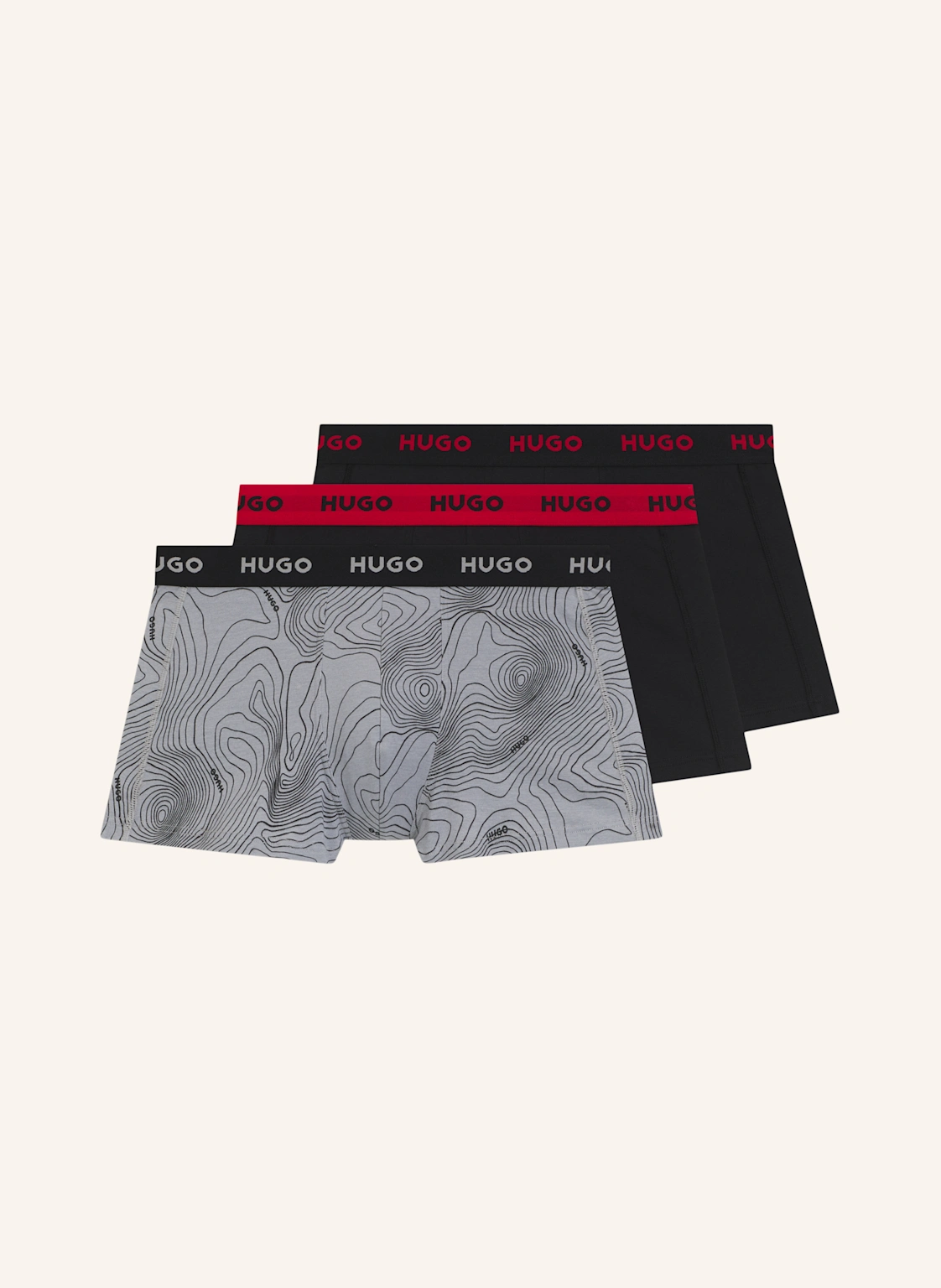 HUGO 3Er-Pack Boxershorts TRUNK TRIPLET DESIGN