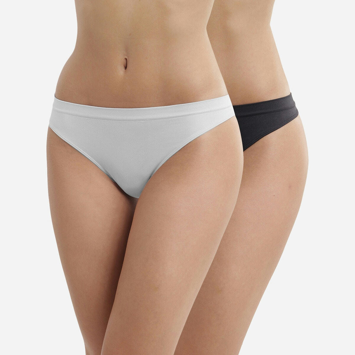 Lot de 2 strings sans couture Les Pockets