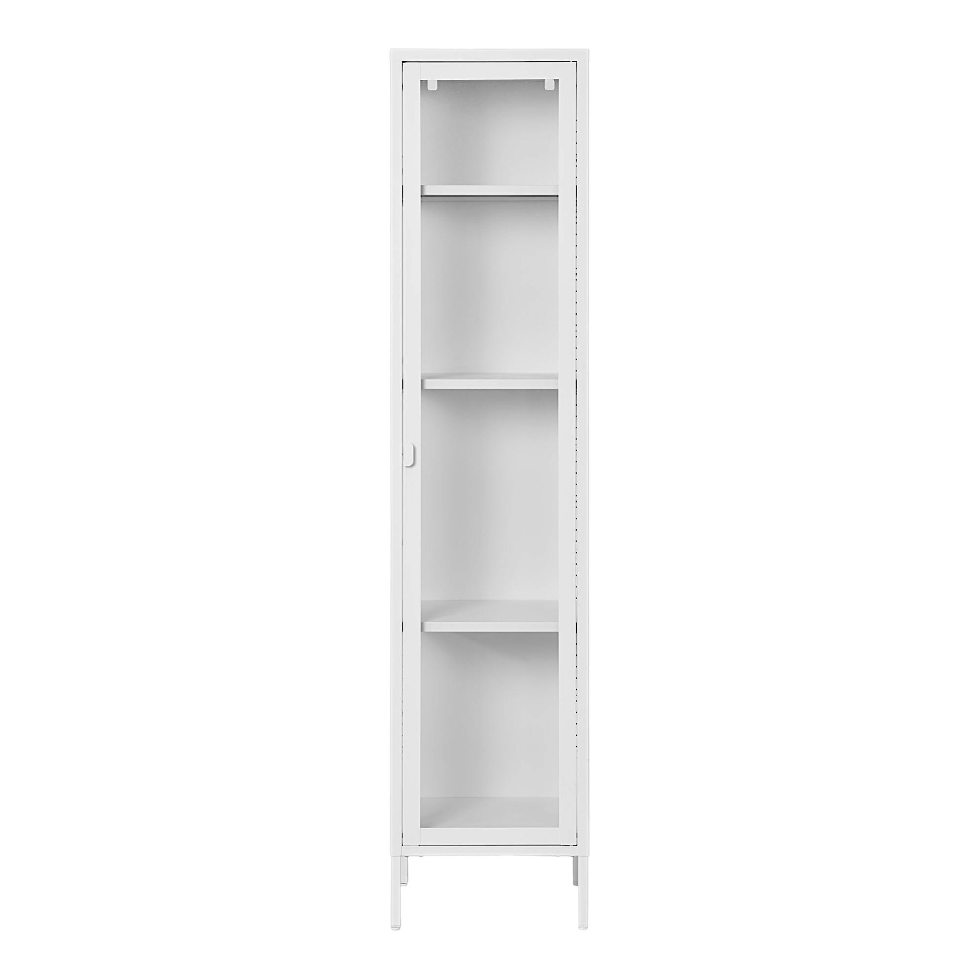Colonne vitrée en métal blanc 180 cm ODENSE