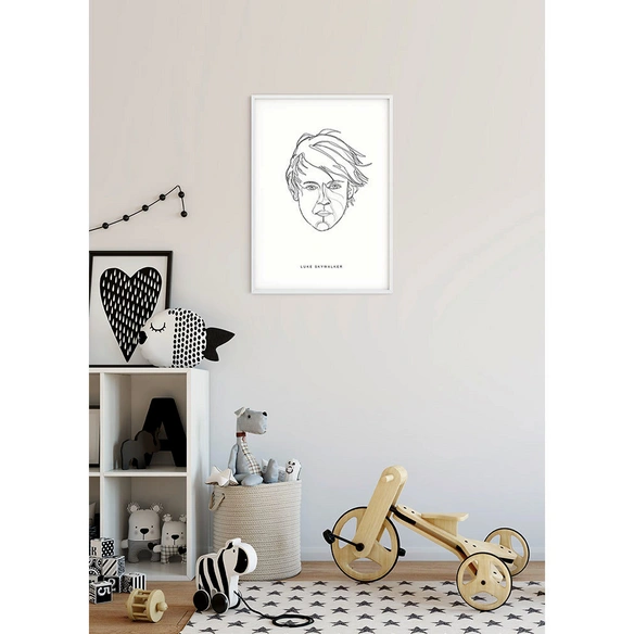 Wandbild, BxH: 50 x 70 cm, weiß