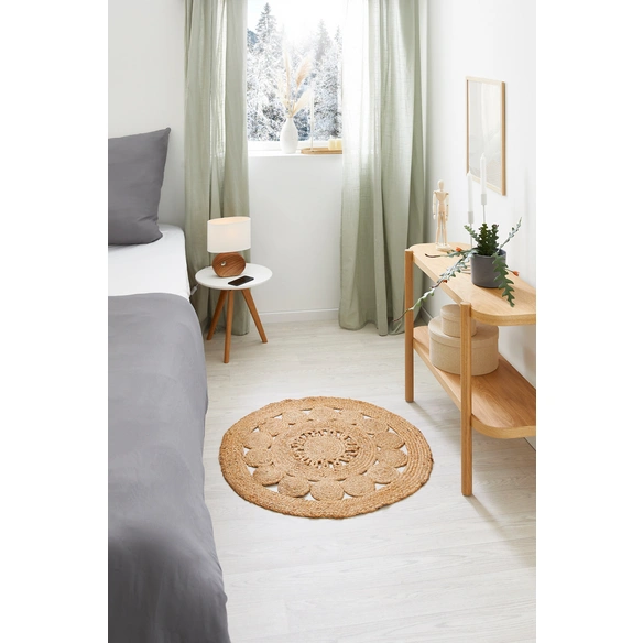 Teppich »Balo«, 150 cm, rund, natur