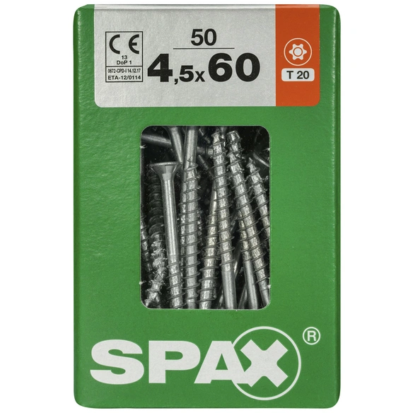 Universalschraube, 4,5 mm, Stahl, 50 Stk., TRX 4,5x60 L